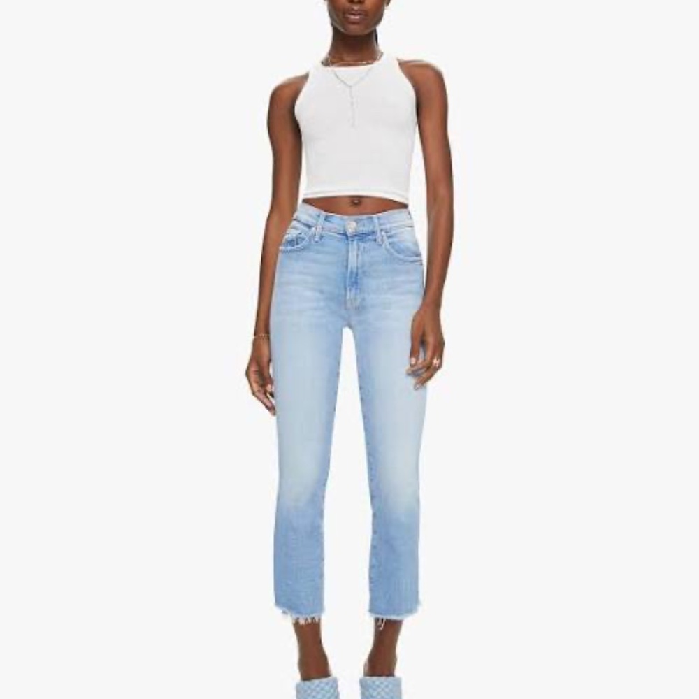 NWOT Mother Denim Insider Crop Step Fray, size 28, color Limited Edition